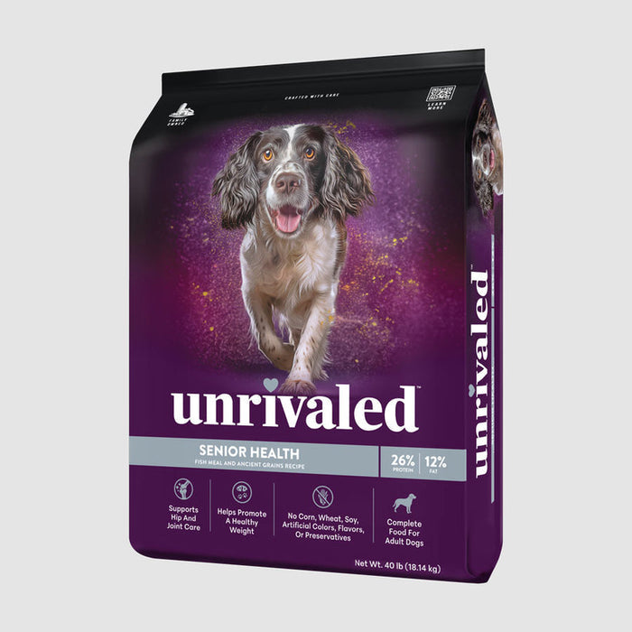 Unrivaled Senior Health Fish Meal and Ancient Grains Recipe 26/12 Dog Food