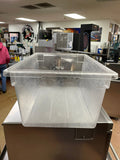 Used Cambro 182612CW Camwear Clear Polycarbonate Food Storage Box - TH2
