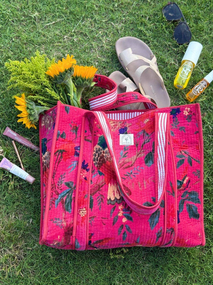 Velvet Tote Bag ~ Whimsical Prints