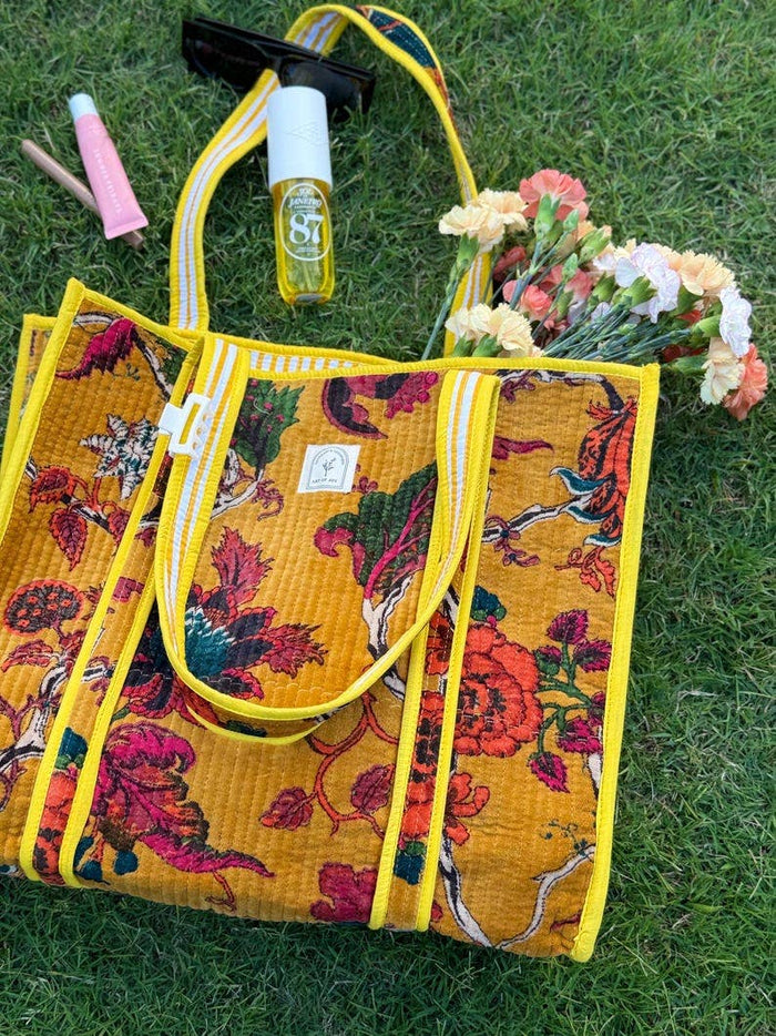 Velvet Tote Bag ~ Whimsical Prints