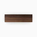 Walnut Wood Slab floating shelf with rich wood grain, ideal for minimalist wall display and organization by Shelfology