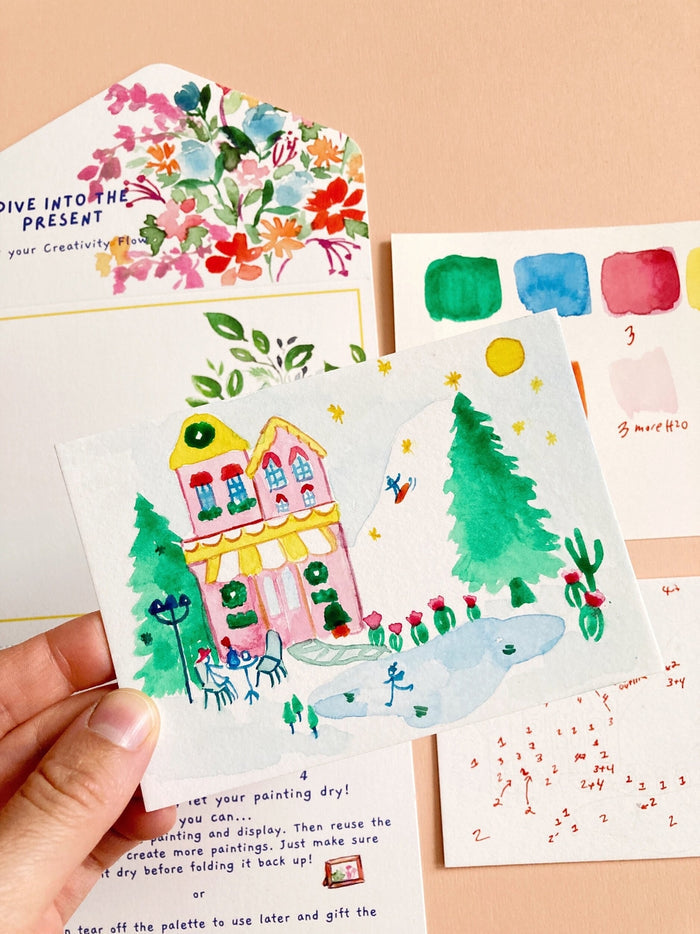 Watercolor Paint By Number Diy Kits ~ Various Designs