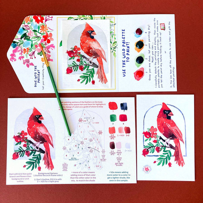 Watercolor Paint By Number Diy Kits ~ Various Designs