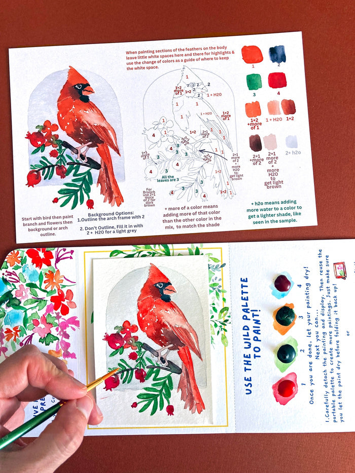 Watercolor Paint By Number Diy Kits ~ Various Designs