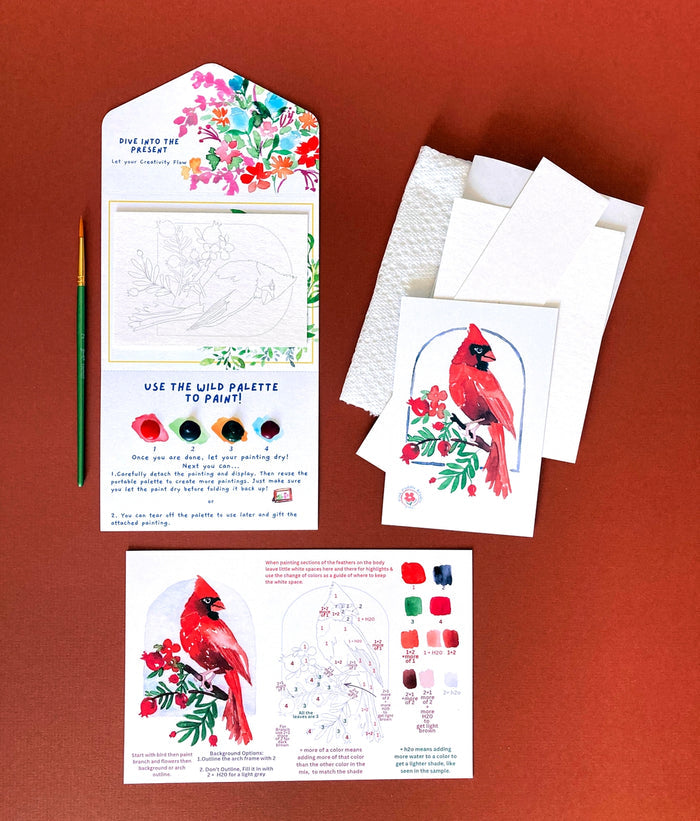 Watercolor Paint By Number Diy Kits ~ Various Designs