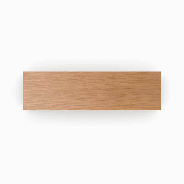 White Oak Wood Slab with smooth finish perfect for custom floating shelves and wall display ledges by Shelfology