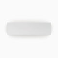White Wood Slab floating shelf with clean minimalist design enhancing wall space and organization in any room.