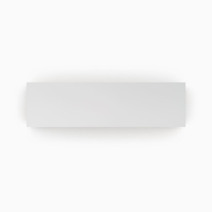 White Wood Slab floating shelf with clean minimalist design enhancing wall space and organization in any room.