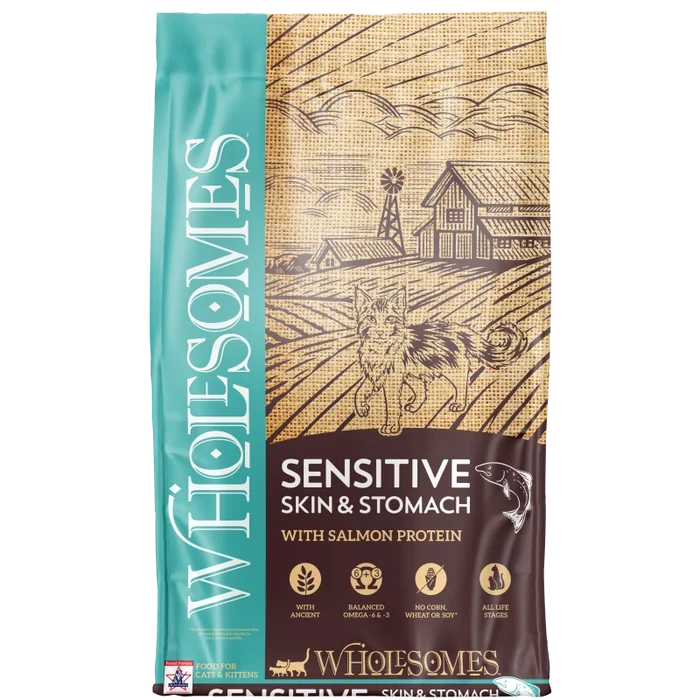 Wholesomes Sensitive Skin & Stomach – Salmon Protein For Cats & Kittens