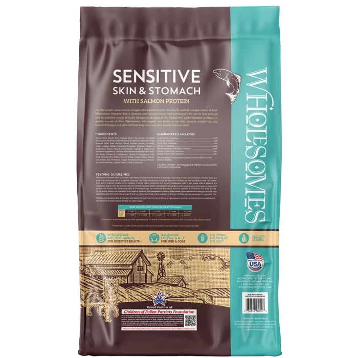 Wholesomes Sensitive Skin & Stomach – Salmon Protein For Cats & Kittens
