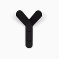 Why Not Wall Hook in matte black steel designed for stylish, functional wall organization by Shelfology