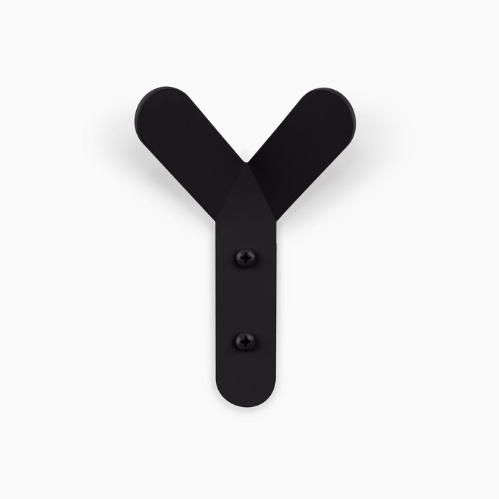Why Not Wall Hook in matte black steel designed for stylish, functional wall organization by Shelfology