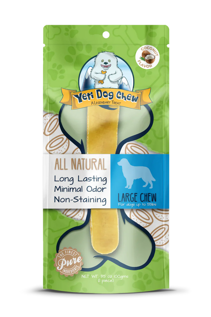 Yeti Dog Chews Flavored Chews Coconut Large