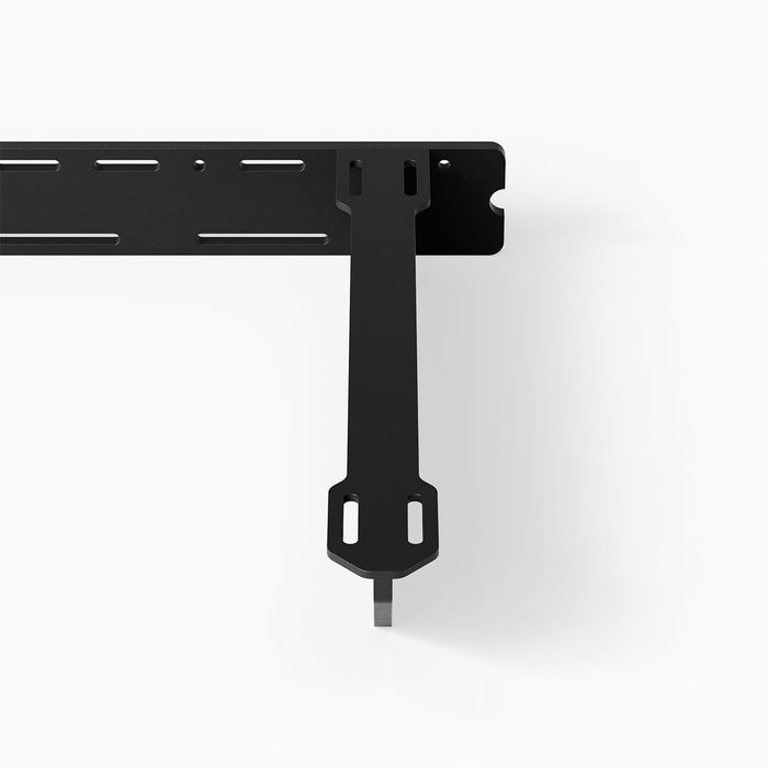 Yuri FM Floating Desk Bracket in matte black steel with sleek, sturdy design for modern floating shelf and desk support