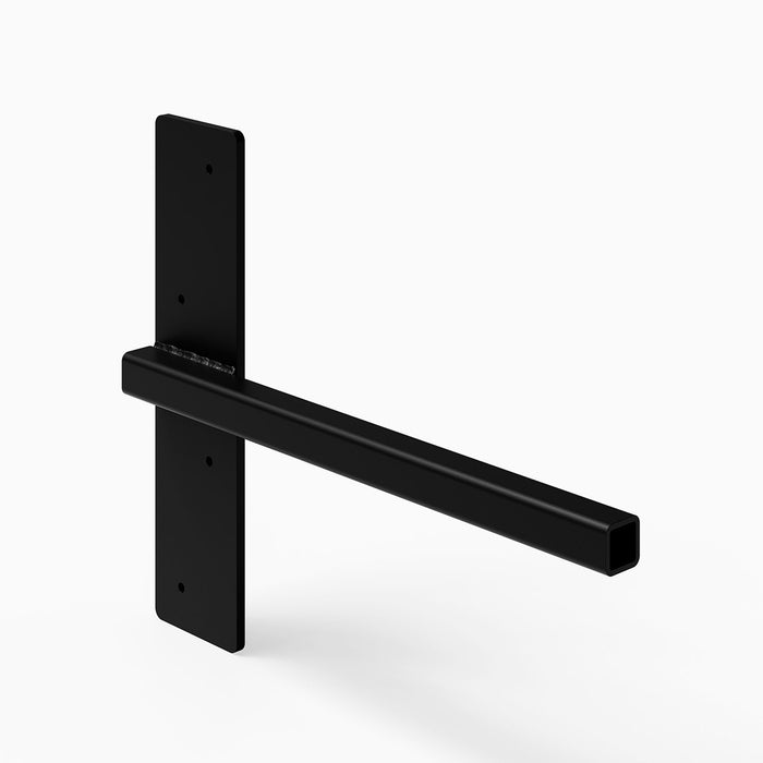 Yuri HD Floating Desk Bracket (Black Primer) metal shelf bracket with durable black primer finish for floating shelf support