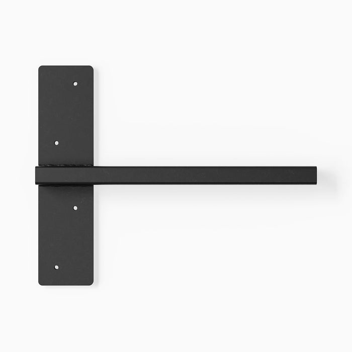 Yuri HD Floating Desk Bracket (Black Primer) sturdy metal support bracket with durable black primer finish for floating desk shelves