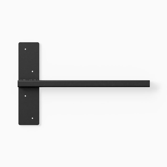 Yuri HD Floating Desk Bracket (Black Primer) metal bracket with durable black primer finish for strong floating shelf support